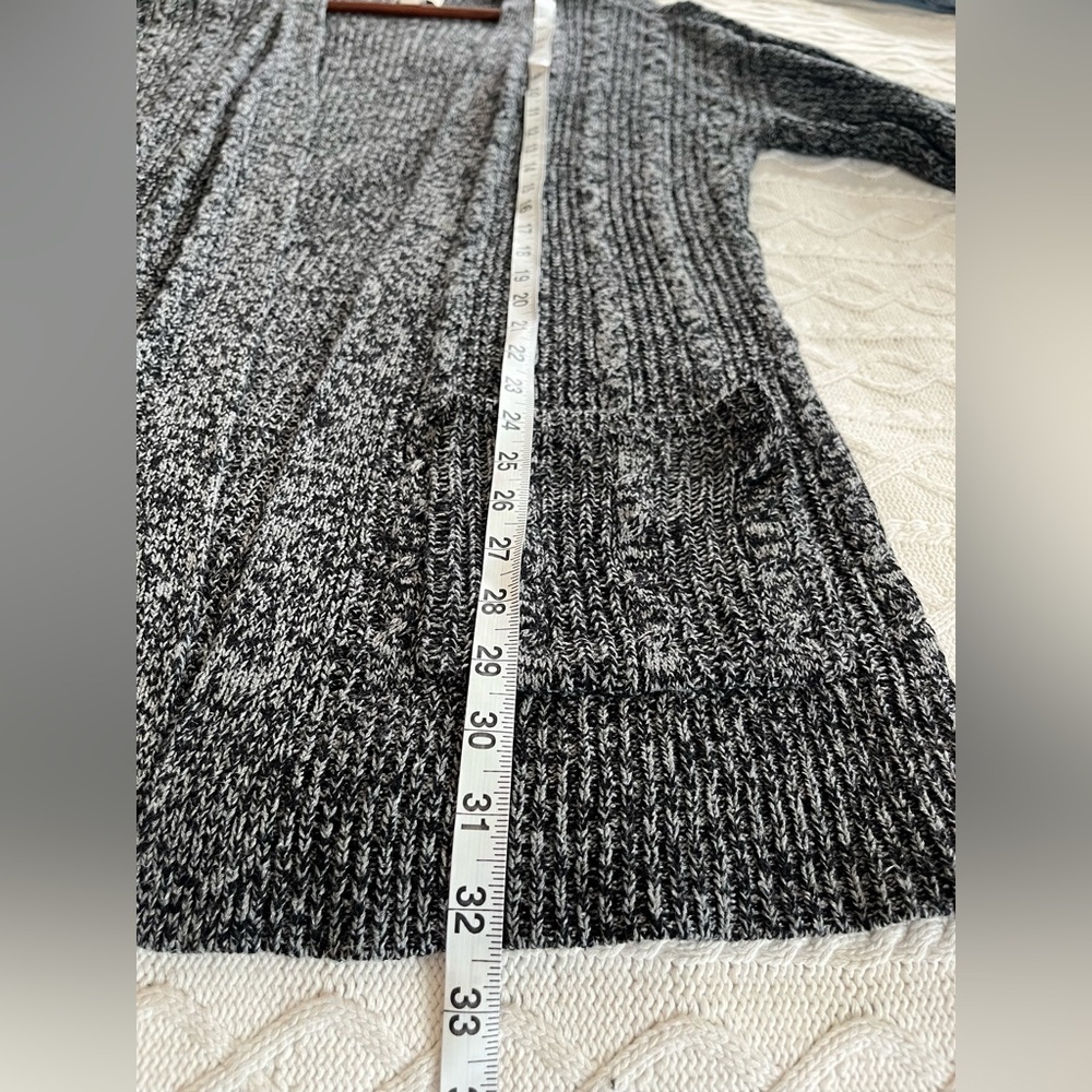 St. John’s Bay Charcoal long Knit Open Cardigan Women’s Size Medium - Picture 15 of 15